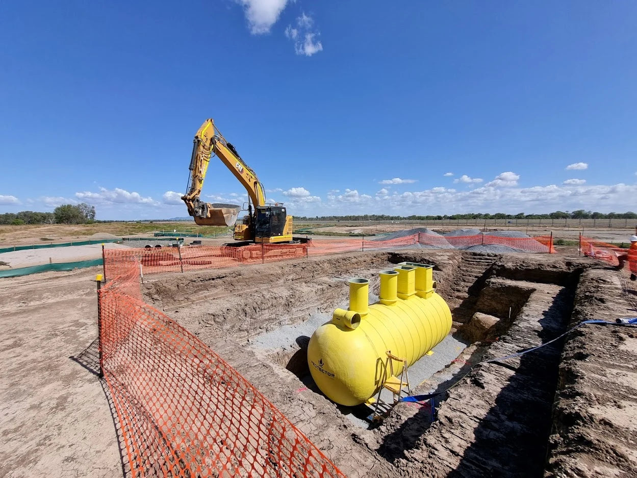 Protector HydroProtector system positioned in an excavation